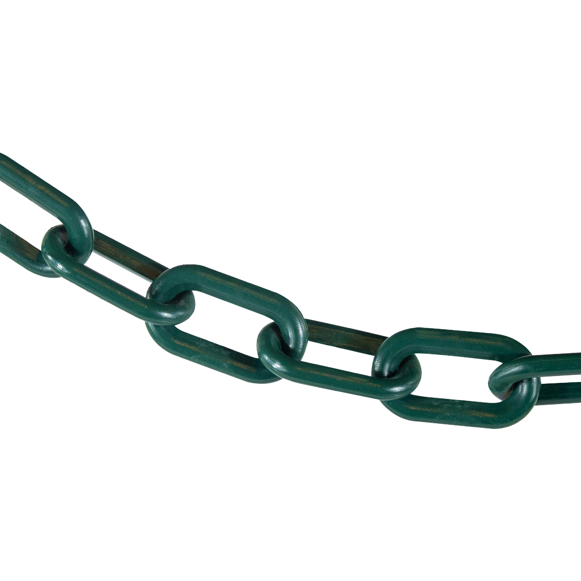 Mr. Chain Plastic Safety Chain — 2in. x 100ft., Evergreen, UV Resistant, Model# 50054-100